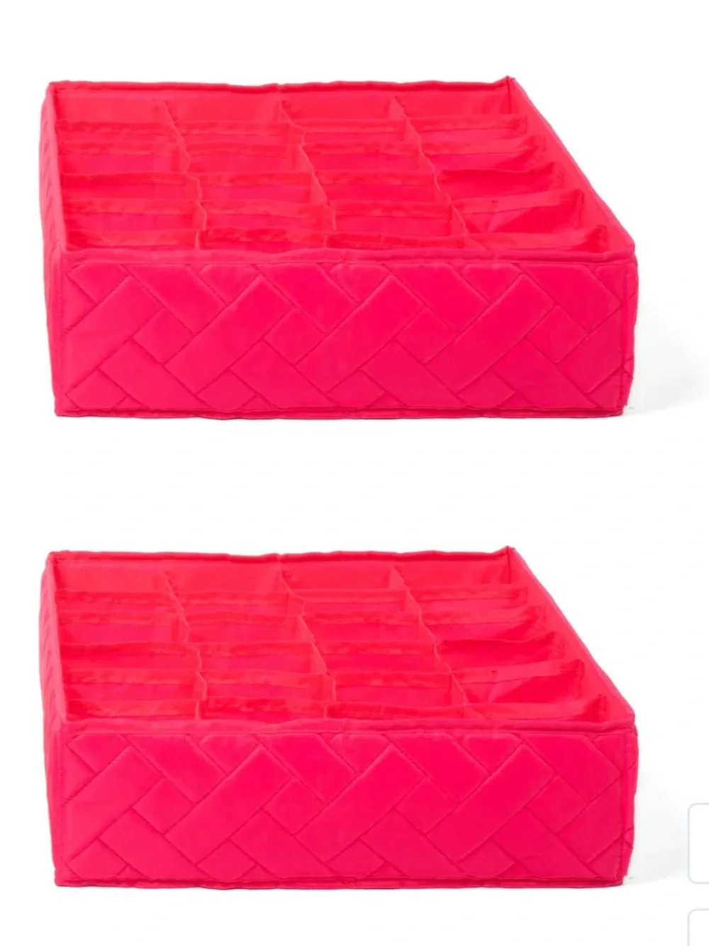 NWT Lug Trolley 2-Piece 24 Pocket Drawer Organizer in Magenta